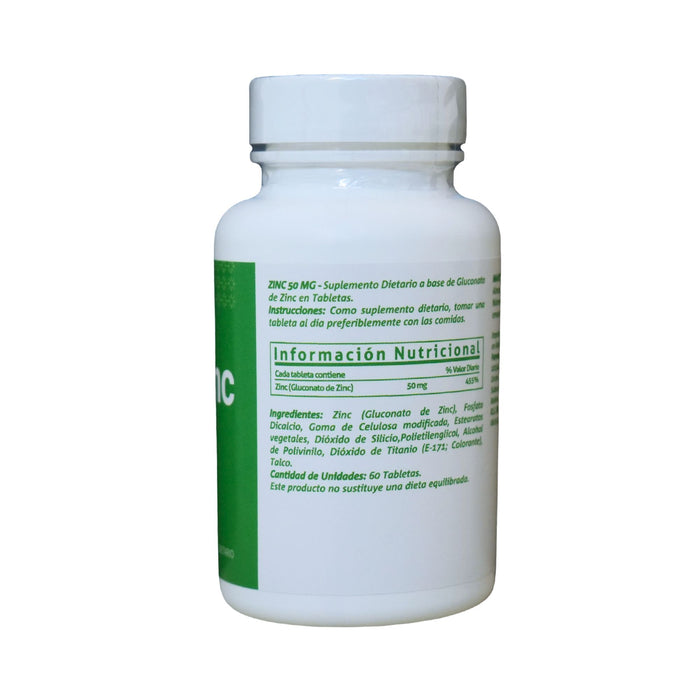 Zinc Farmacorp 50Mg X 60 Tabletas