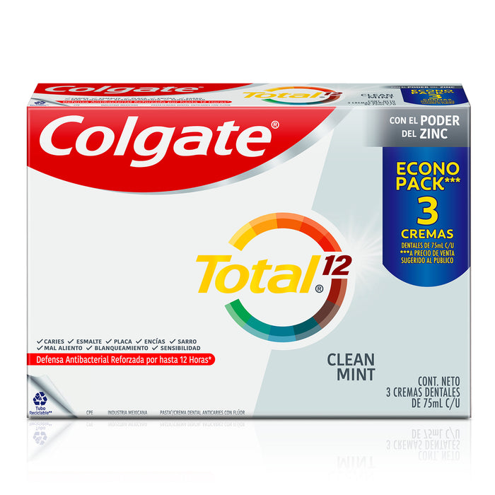 Crema Dental Colgate Total 12 Clean Mint X 75ml
