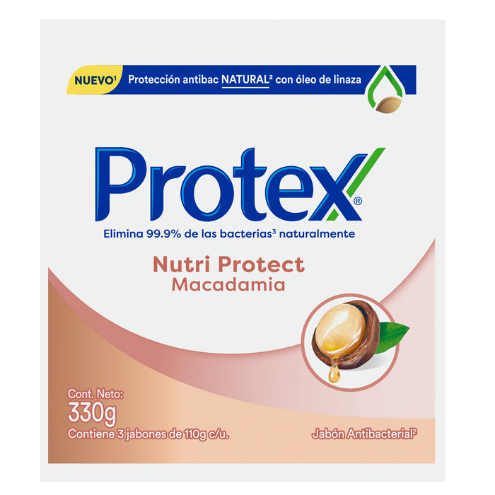 Pack Protex Jabon Macadamia 110g X 3 Unidades