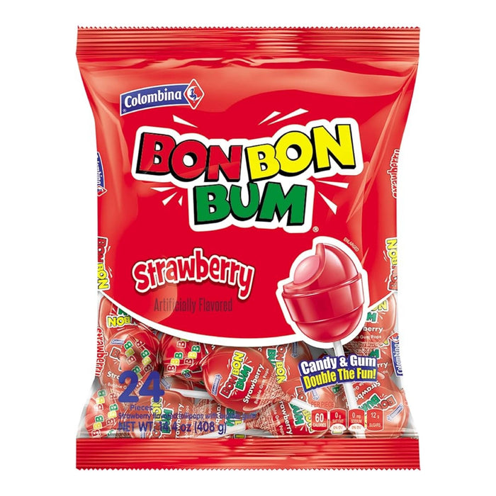 Chupete Bon Bon Bum Strawberry X 336g