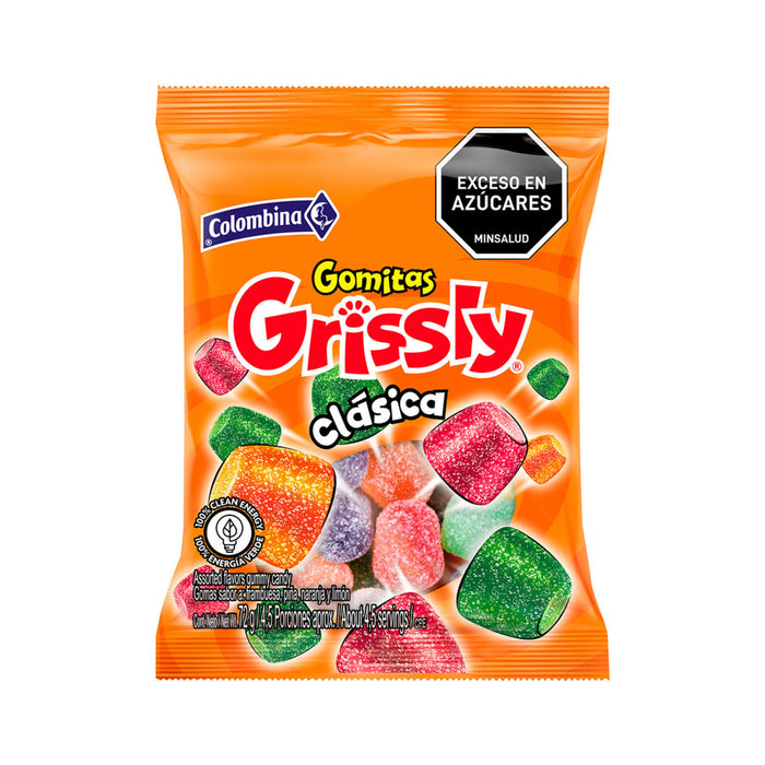Gomitas Colombina Grissly Clásica X 72G