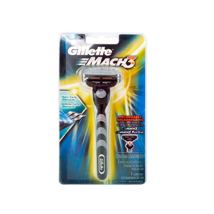 Máquina de Afeitar Gillette Mach3 Turbo Negro Olimpiadas X Unidad
