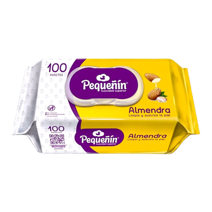 Toallitas Húmedas Pequeñín Almendra X 100 Unidades