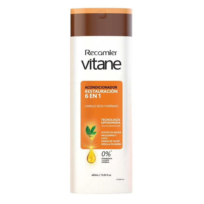 Acondicionador Recamier Vitane Restauración 6 en 1 X 400ml