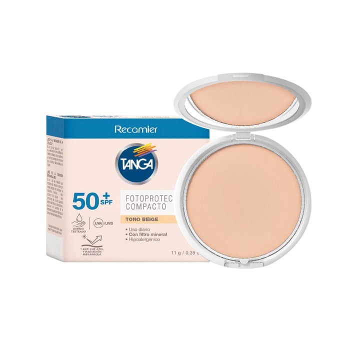 Fotoprotector Compacto Recamier Tanga Spf 50+ Beige X 11g