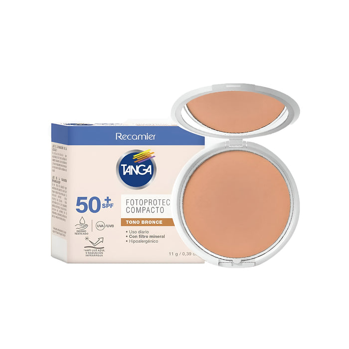 Fotoprotector Compacto Recamier Tanga Spf 50+ Bronce X 11g