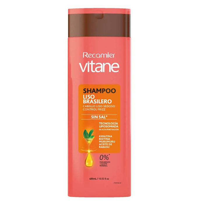 Shampoo Recamier Vitane Liso Brasileño X 400Ml