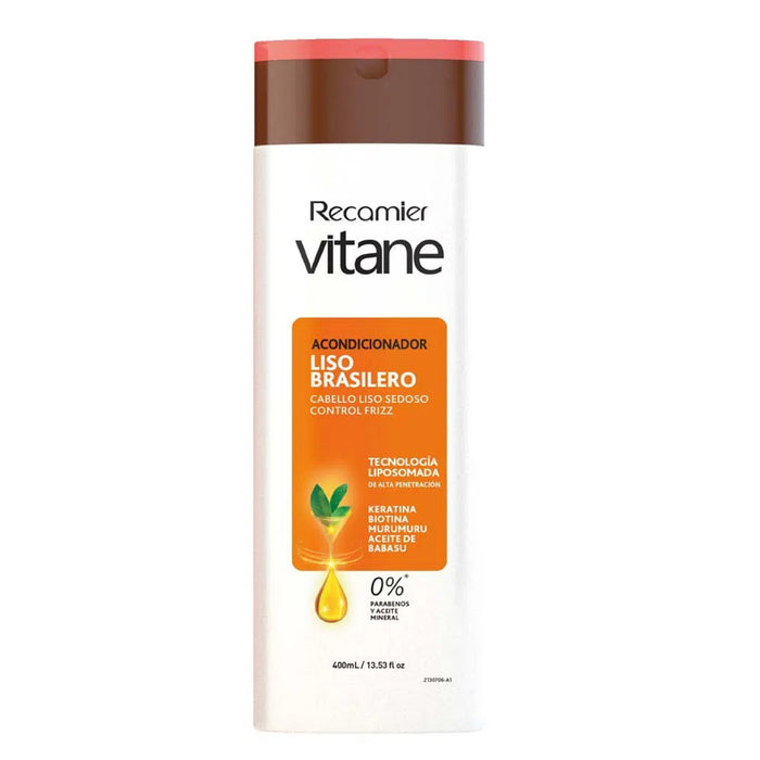 Acondicionador Recamier Vitane Liso Brasileño X 400ml
