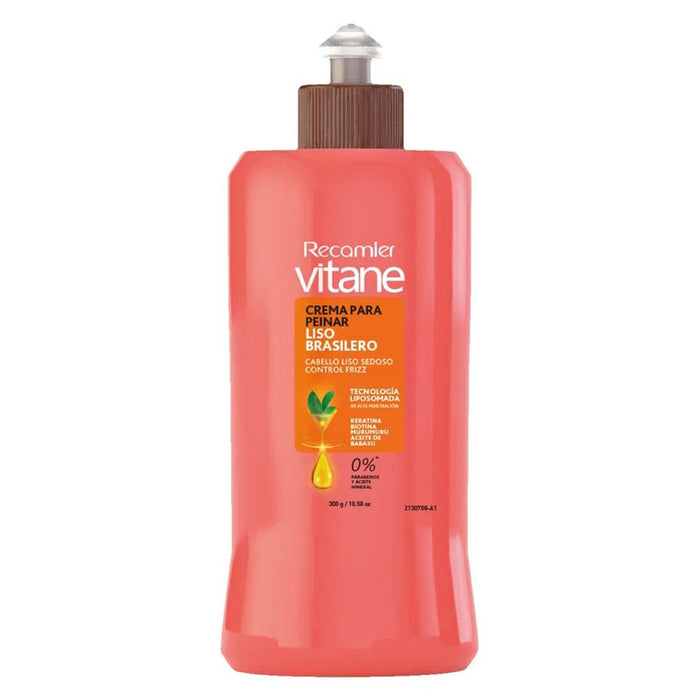Crema para Peinar Recamier Vitane Liso Brasileño X 400ml