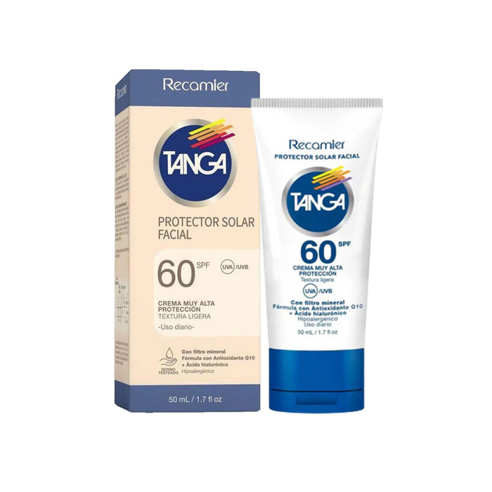 Protector Solar Recuperador Tanga Crema Facial Spf 60 X 50ml
