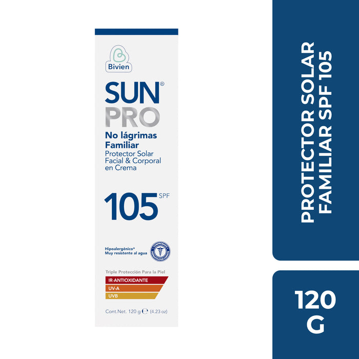 Protector Solar Sunpro Familiar Crema Spf 105 X 120g