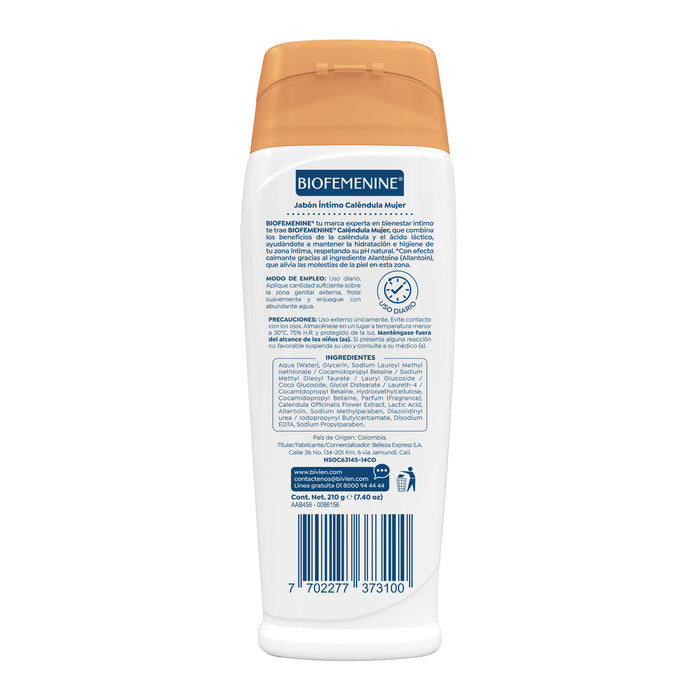 Jabón Íntimo Biofemenine Caléndula Mujer X 210G
