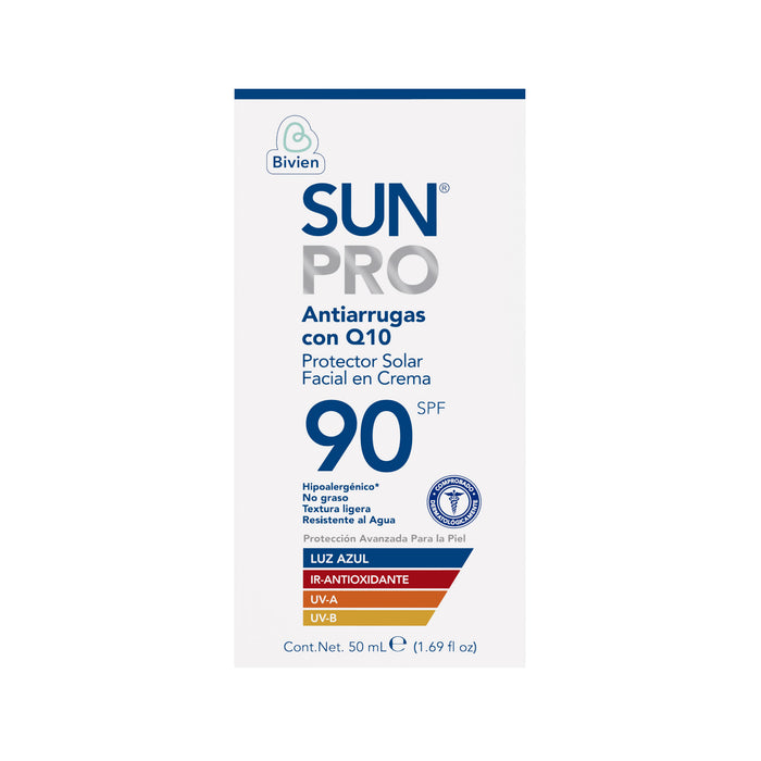 Protector Solar Facial Sunpro Crema Con Q10 Spf 90 X 50Ml