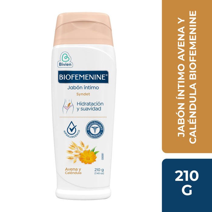 Jabón Íntimo Biofemenine Avena Y Caléndula X 210g