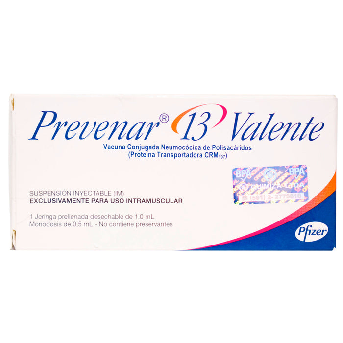 Prevenar 13 Vacuna Neumococo X Jeringa Prellenada