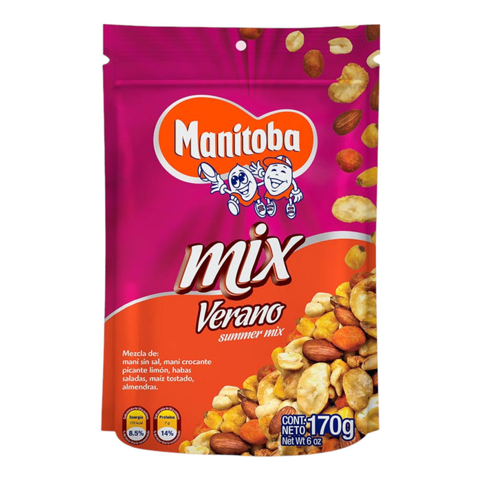 Mix de Snacks Manitoba Verano Maní / Habas / Maíz / Almendras X 170g