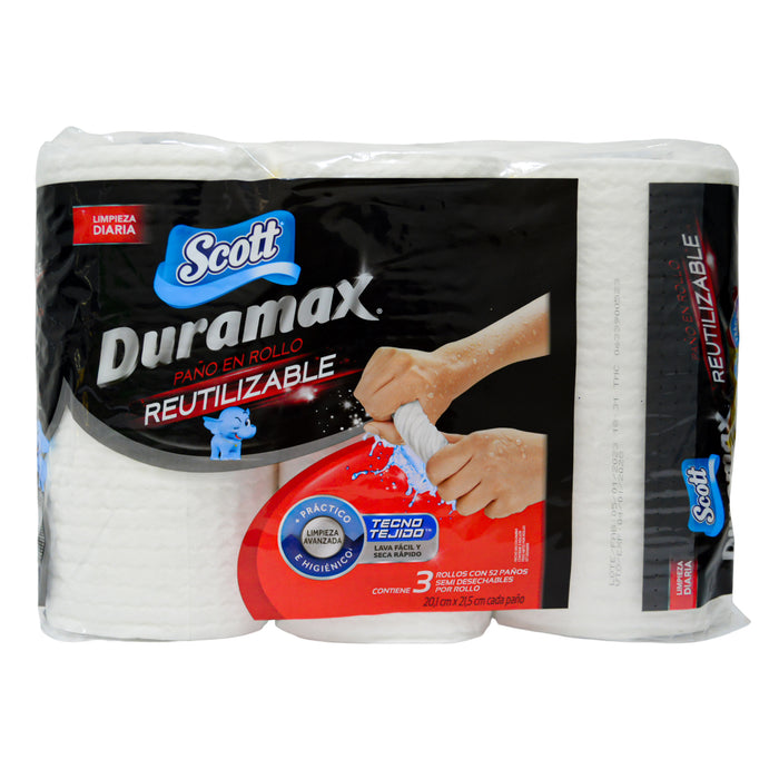 Paño Reutilizable Scott Duramax X 3 Unidades
