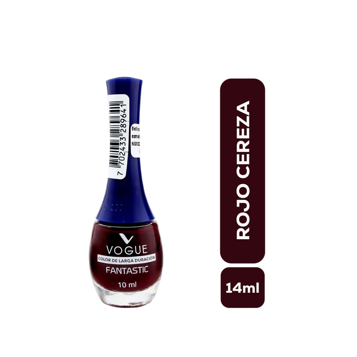 Esmalte Vogue Fantastic Rojo Cereza 37 X 10ml