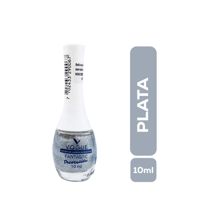Esmalte Vogue Fantastic Plata 46 Deco X 10ml