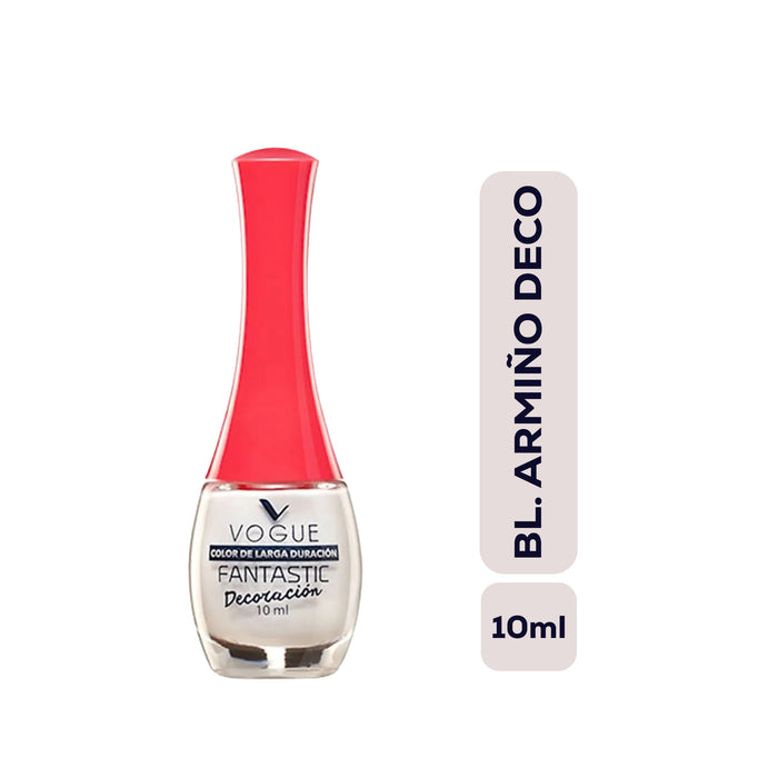 Esmalte Vogue Fantastic Blanco Arm Deco 02 Ren X 10ml