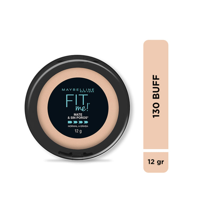 Polvo Maybelline Fit Me - Tono 130 Buff Beige X 12g