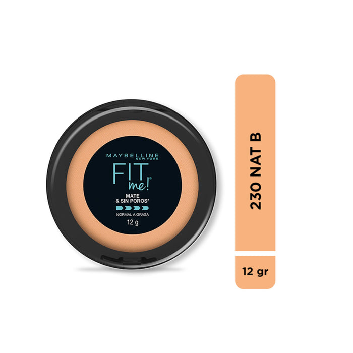 Polvo Maybelline Fit Me - Tono 230 Natural Buff X 12g