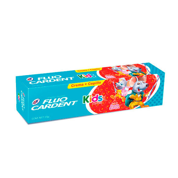 Pasta Dental Fluocardent Niños Con Flúor X 55g