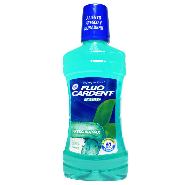 Enjuague Bucal Fluocardent Intenso Frescura Máxima X 500ml