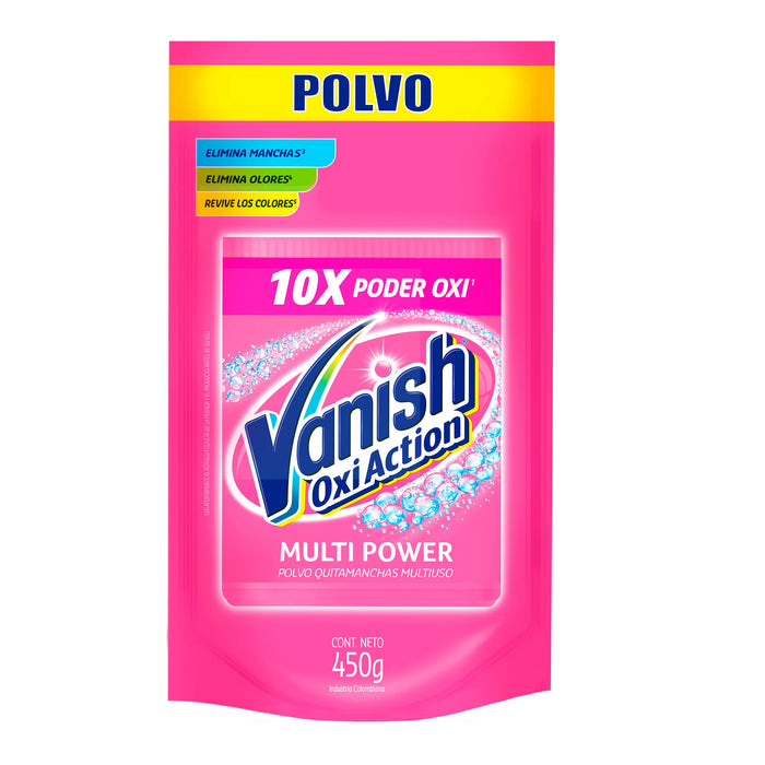 Quitamanchas Vanish Rosa Polvo Doypack Multi Power X 450g