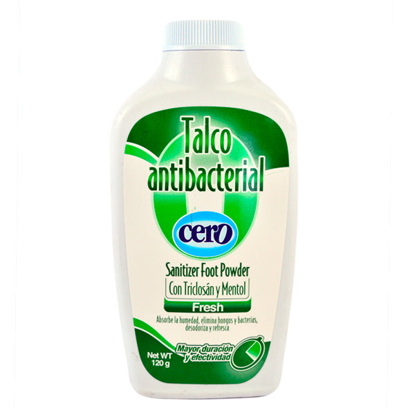 Cero Talco Antibacterial Fresh X 120g