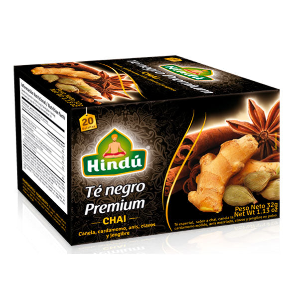 Té Negro Premium Hindú Chai X 20 Unidades