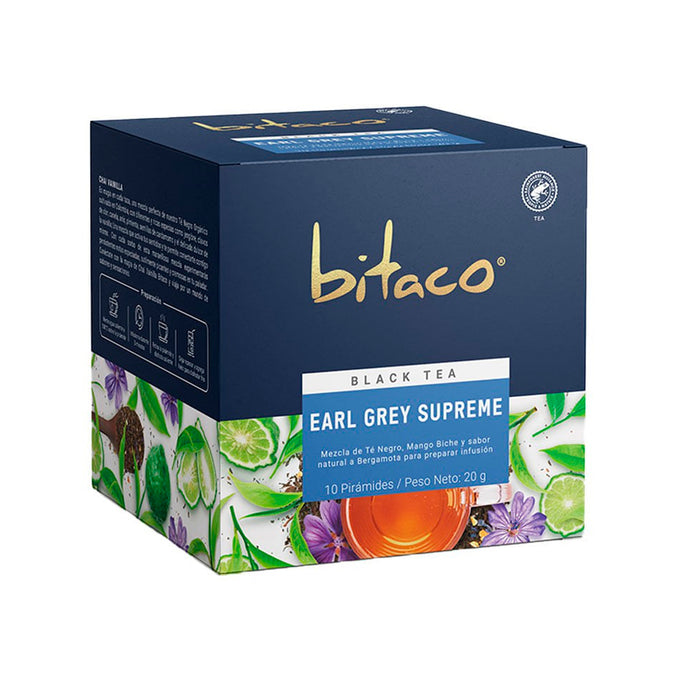 Té Bitaco Negro Earl Grey Supreme X 10 Unidades