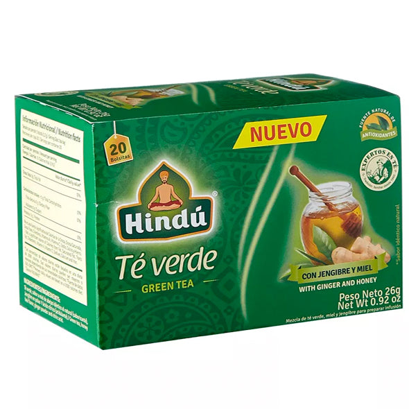 Té Hindú Verde Jengibre-Miel X 20 Unidades