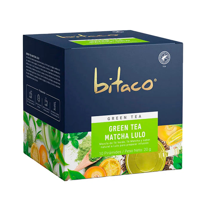 Té Bitaco Verde Matcha Lulo X 10 Unidades