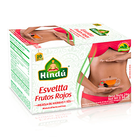 Té Hindú Esveltta Frutos Rojos X 20 Unidades