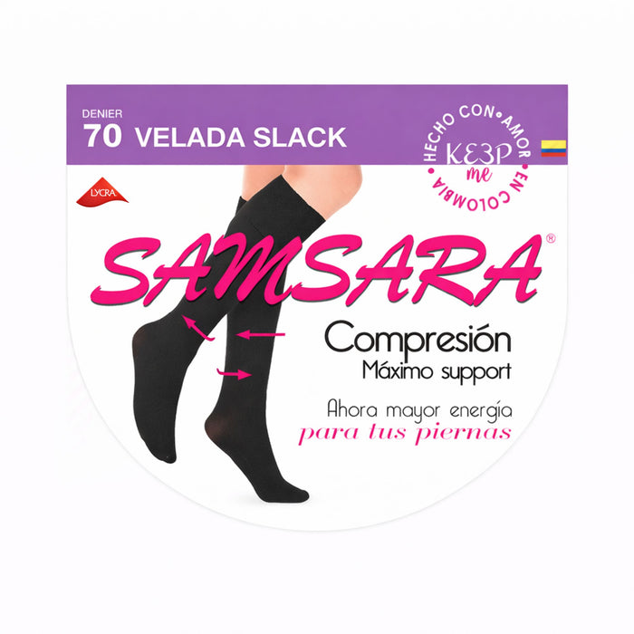 Medias Samsara Compression Maximo Support Negro