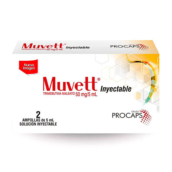 Muvett Trimebutina Maleato 50Mg Y 5ml X Ampolla