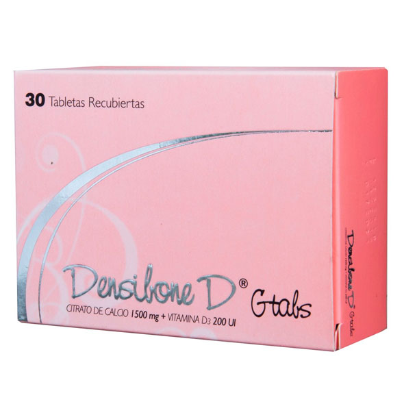Densibone D G-Tabs Citrato De Calcio 1500Mg Y Vitamina D3 200Ui X Tableta