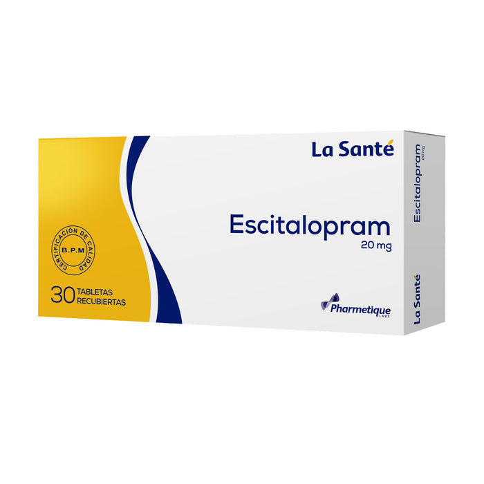 ESCITALOPRAM 20MG X 30 TAB (LA SANTE)