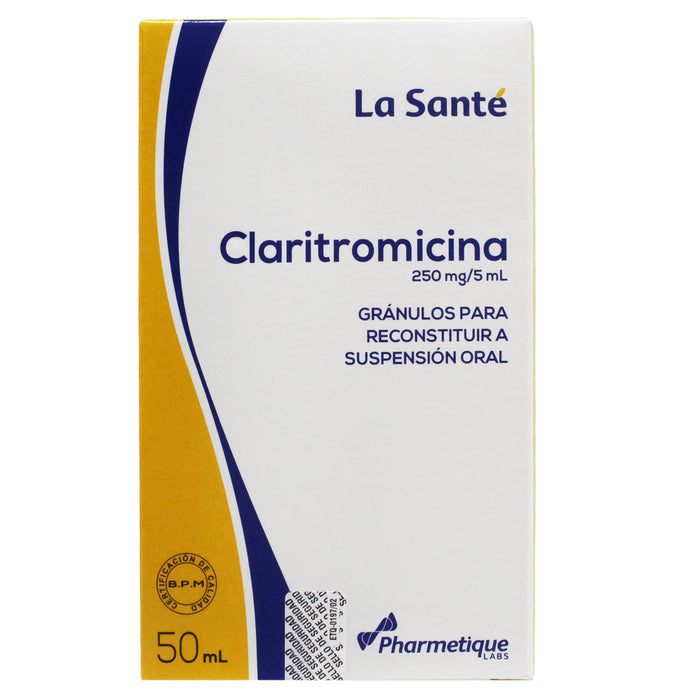 Claritromicina 250Mg 5ml Susp X 50ml