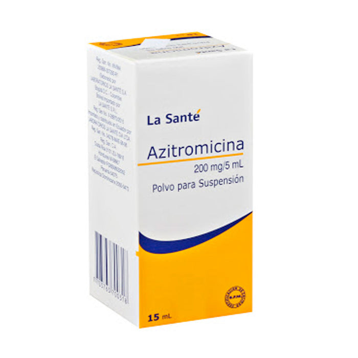 Azitromicina 200Mg 5ml Susp X 15ml