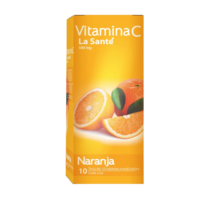 Vitamina C 500Mg Naranja La Sante X Tableta Masticable