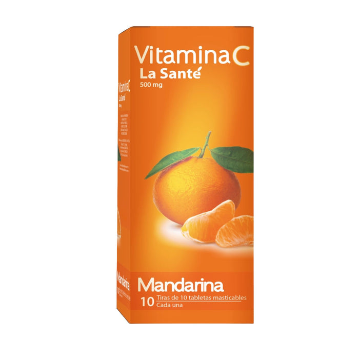 Vitamina C 500Mg Mandarina La Sante X Tableta Masticable