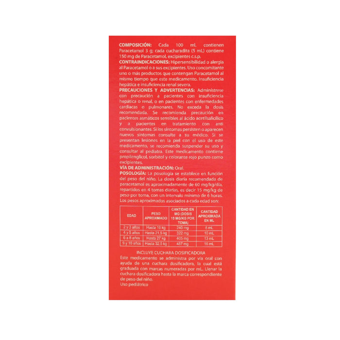 Tempdol - Letic 150Mg/5Ml Paracetamol Farmacorp Jarabe X 90Ml