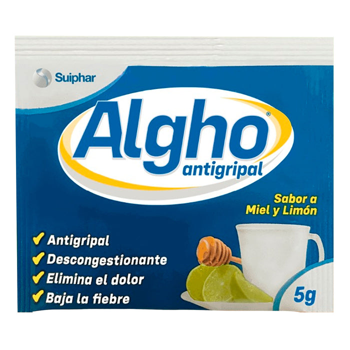 Algho Noche Miel Y Limon Antigripal X Sobre