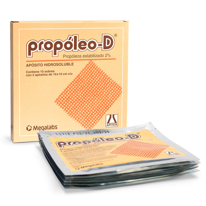 Apósito Propóleo D X  Sobres / 2 Apósitos 10 X 10 Cm