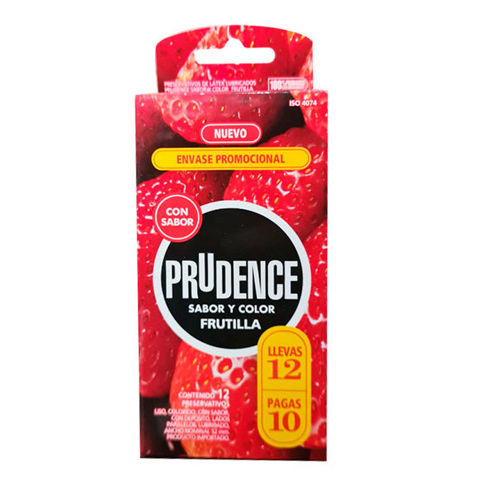Preservativos Prudence Frutilla X 12 Unidades