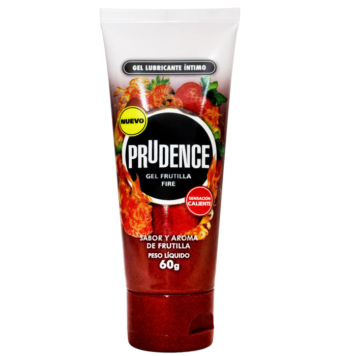 Gel Lubricante Prudence Frutilla Fuego X 60g