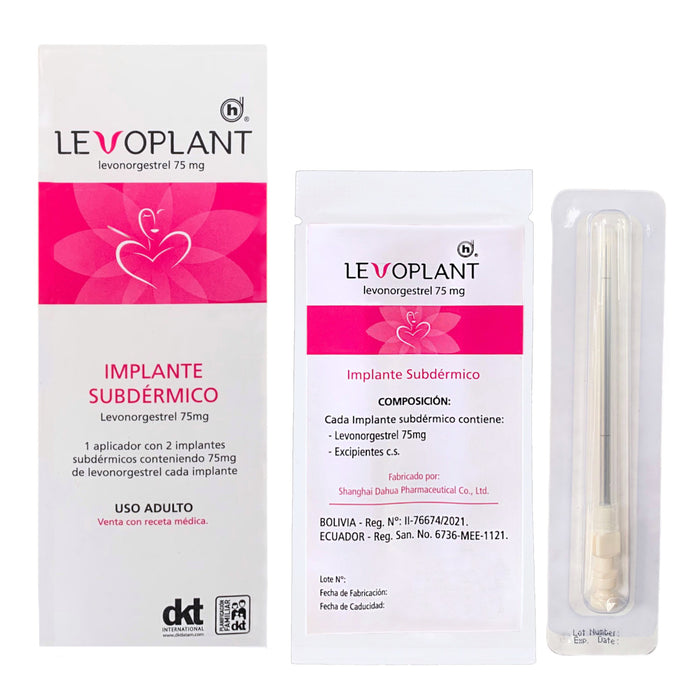 Levoplant 75Mg Levonorgestrel Subdérmicos X 2 Implantes
