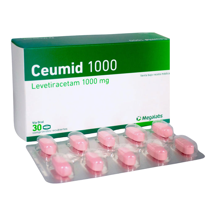 Ceumid 1000mg Levetiracetam X Comprimido
